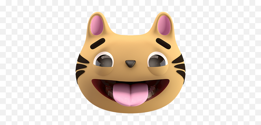 Max - 3d Cat Sticker Pack By Igor Kobzan Happy Emoji,Kitty Emoticon