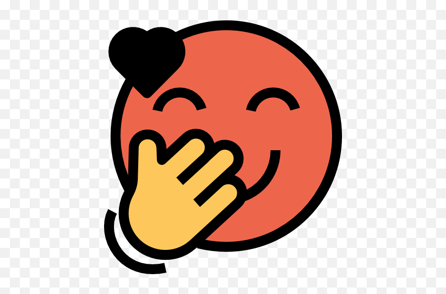 Free Icon Kiss - Giggle Icon Emoji,Emoticon 3d.kiss
