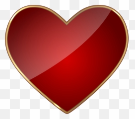 Heart Transparent Png Clip Art Png - Heart Gold Trim Hd Png Emoji,Maroon Heart Emoji