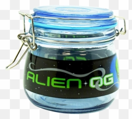 Dank Tank Alien Og Airtight Glass Strain Storage Jar Emoji,Thinking Emoji Transparent Background Dank