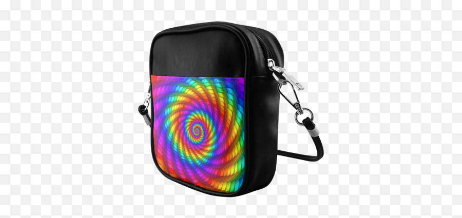 Psychedelic Rainbow Spiral Sling Bag Model 1627 Id D82184 Emoji,