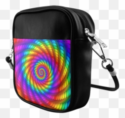 Psychedelic Rainbow Spiral Sling Bag Model 1627 Id D82184 Emoji,