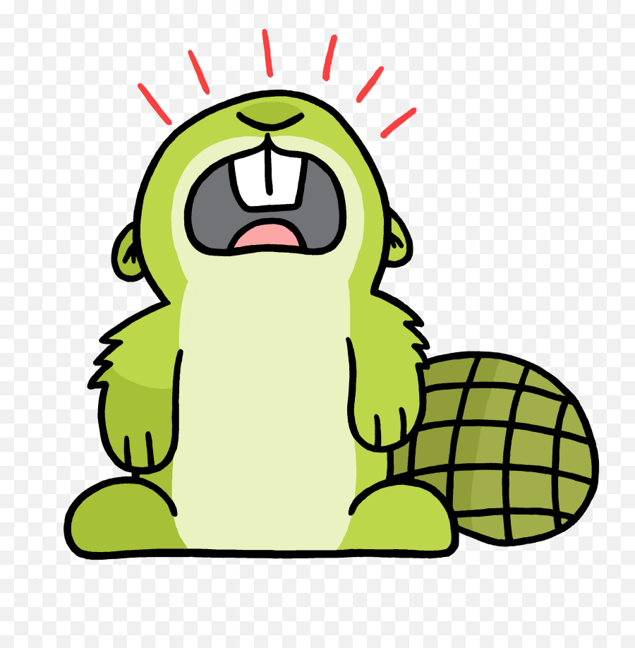 Crying Beaver Cartoon Png Image With No Emoji,Beaver Emoji