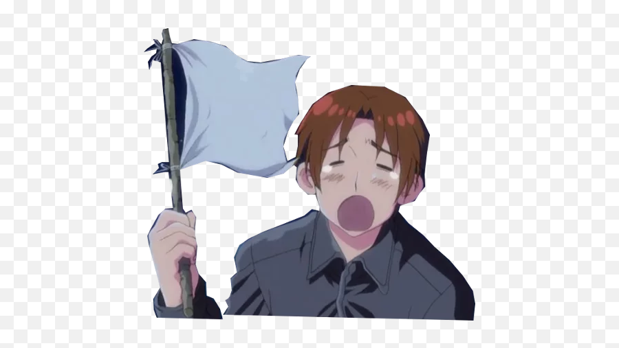 Telegram Sticker From Hetalia Is Love Pack Emoji,Flag Of Prussia Emoji