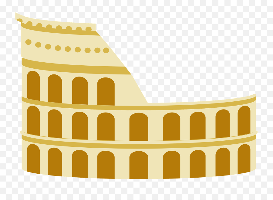 Colosseum Rome Italy Clipart - Horizontal Emoji,Rome Flag Emoji