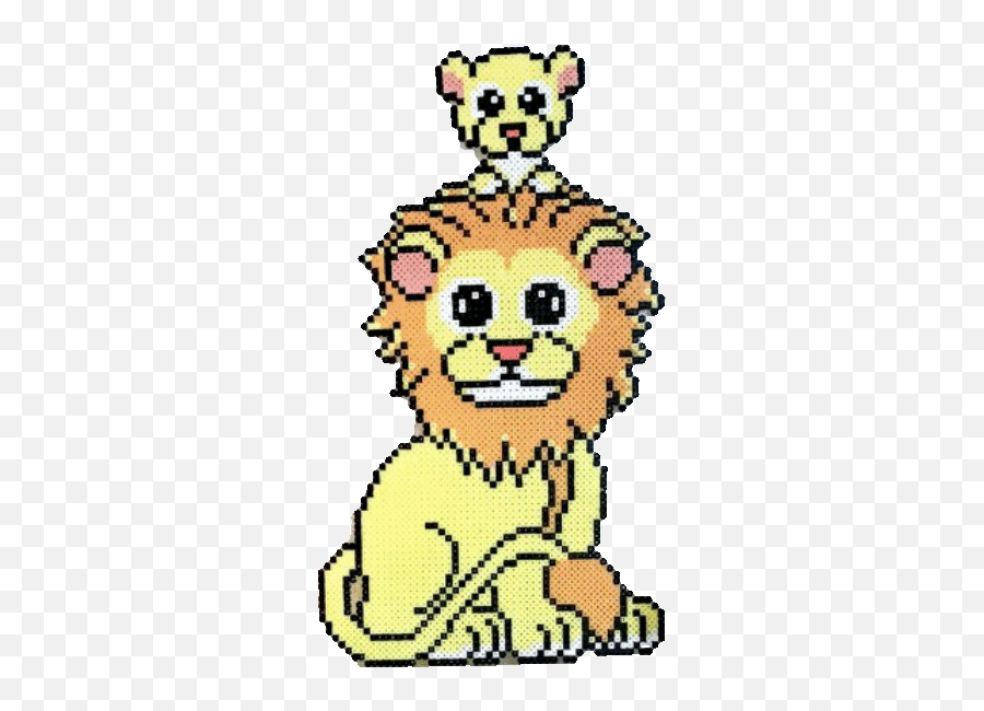 Kids Diy Sticker By Anja Takacs For Ios Android Giphy Lion - Happy Emoji,Lion Emoji For Iphone