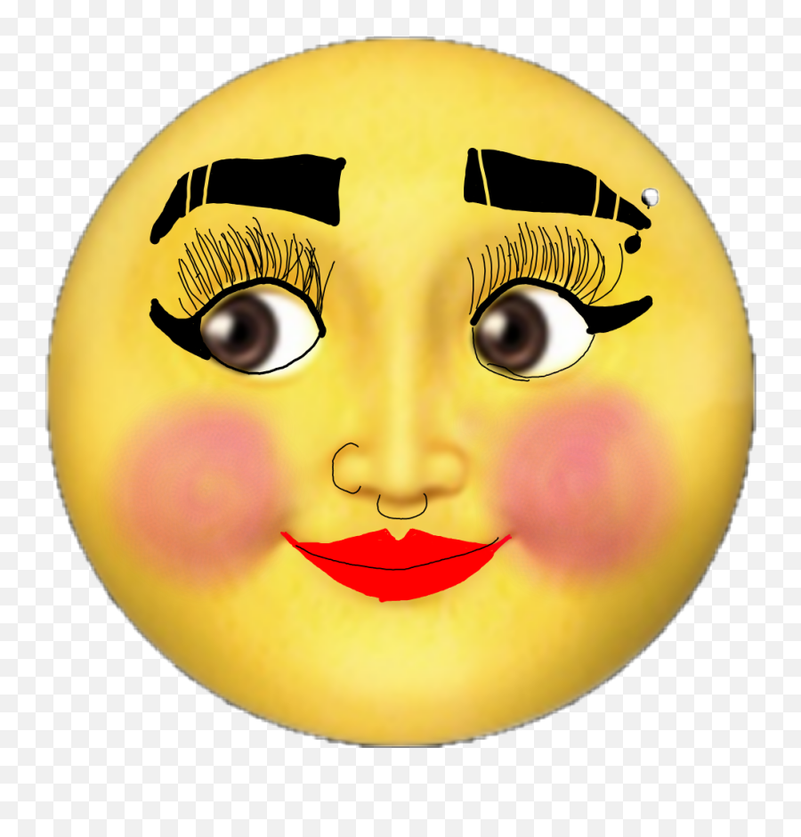 Moon Moonemoji Emoji Sticker - Happy,Emoticon Makeup