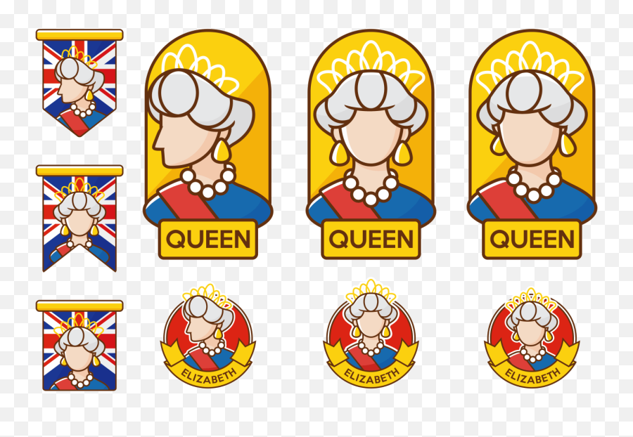 Download Vector - Queen Elizabeth Emotions Expression Queen Elizabeth Vector Png Emoji,Emotions Vector