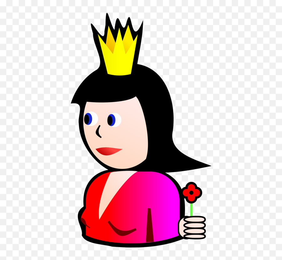 Queen Of Hearts Card Png - Playing Card Simple Queen Emoji,Dame Emoticons