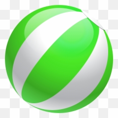 Transparent Green Beach Ball Clipart - Leaf Clip Art Emoji,Beach Ball Emoji