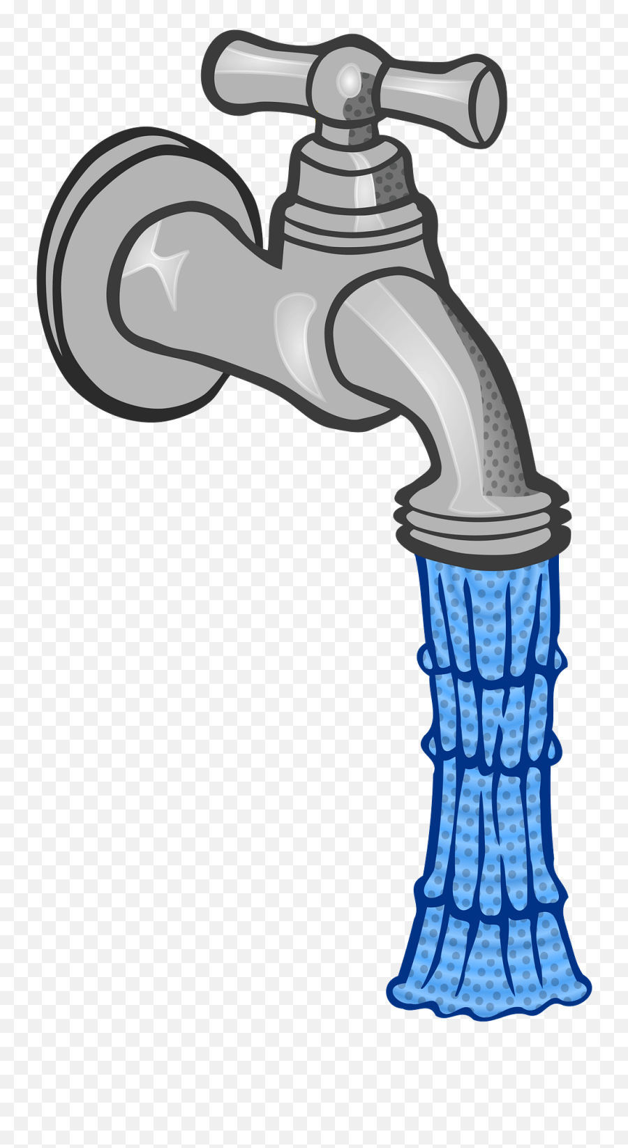 Water Coming Out Of A Faucet Clipart - Faucet Water Pipe Clipart Emoji,Hose Emoji