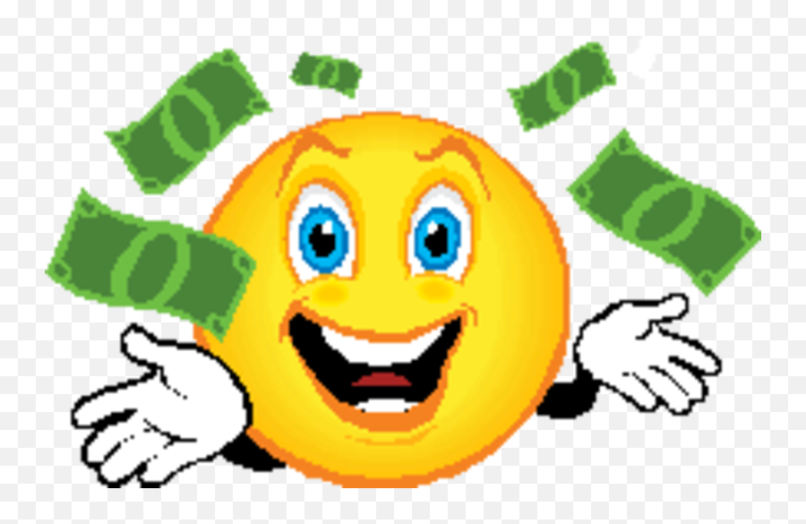 Smiley Face Money - Clip Art Library Smiley Face With Dollar Eyes Emoji,Money Emoji