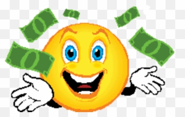 Smiley Face Money - Clip Art Library Smiley Face With Dollar Eyes Emoji,Money Emoji