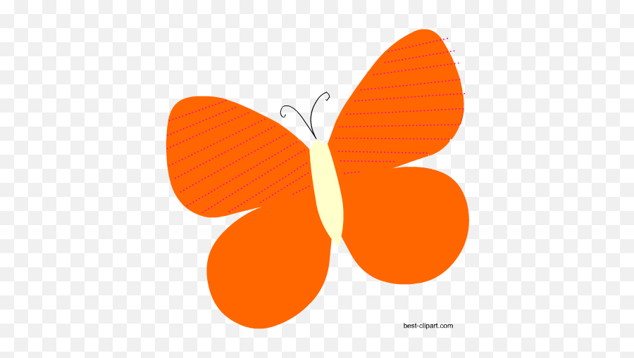Free Cute Butterfly Clip Art Graphics - Transparent Butterfly Clipart Orange Emoji,Purple Butterfly Emojis