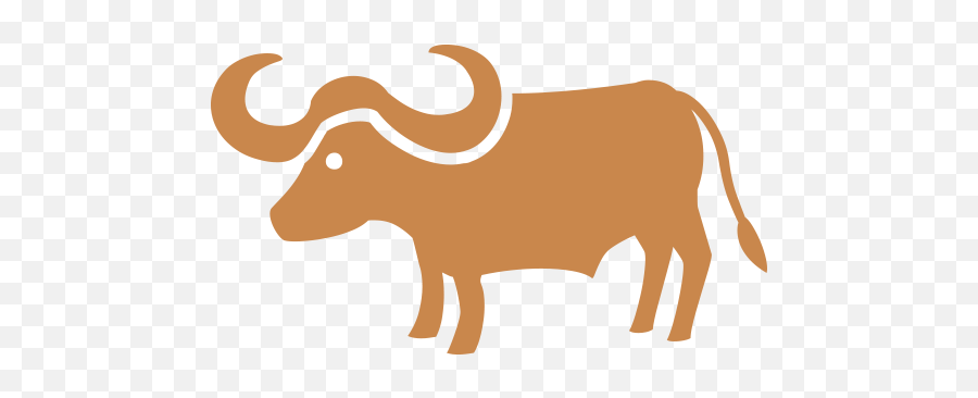 Cattle Water Buffalo Ox Emoji Clip Art - Buffalo Png Clipart,Bull Emoji