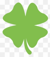 Trevo 4 Folhas Emoji - Clover Leaf St Day,F Emoji