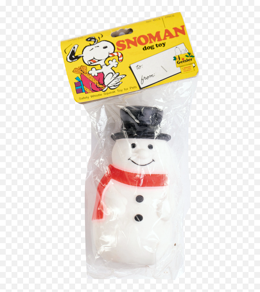 Snoopy Snowman Dog Toy Peanuts Christmas Vintage Collectable Squeak Pet Xmas Geisler Conagra - Squeaky Snowman Dog Toy Emoji,Christmas Baseball Emojis