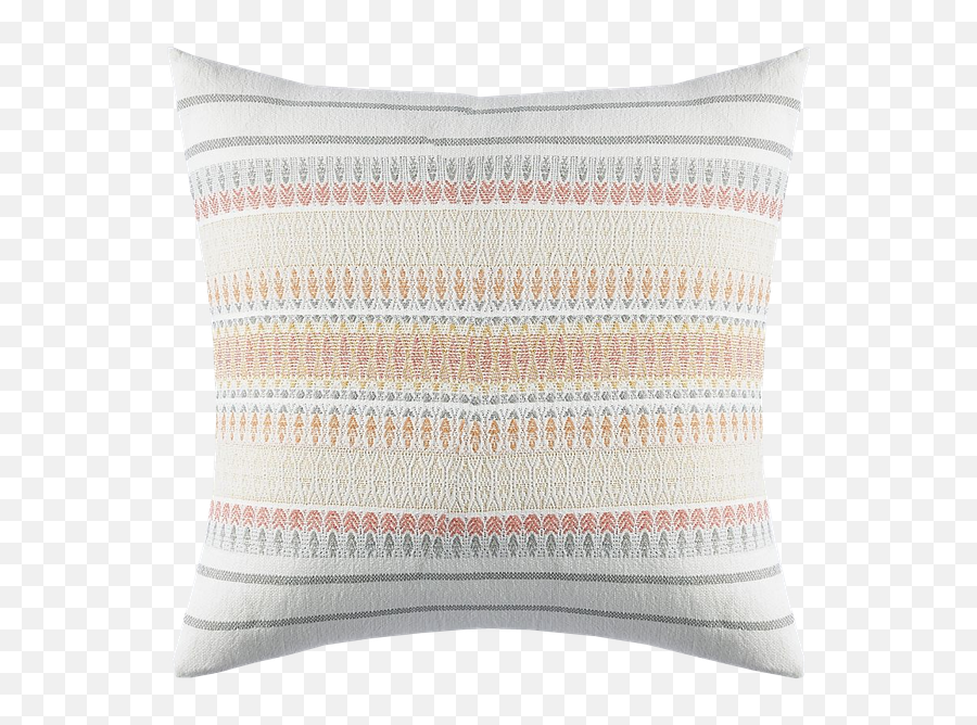 Coyuchi Lost Coast Organic Dec Pillow Cover Coral - Decorative Emoji,Blush Emoji Pillow