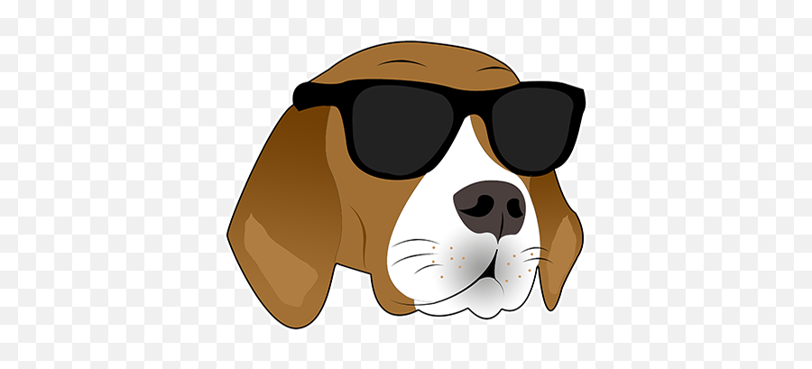 Beagle Bruno Stickers By Luis Maldonado - Full Rim Emoji,Basset Hound Emoji