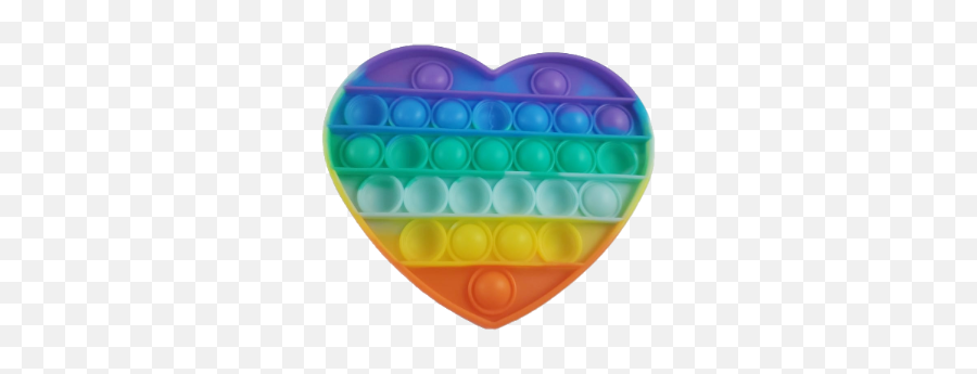 Push Pop Bubble Rainbow Heart Sensory Toy For Autism Stress Reliever Push Pop Bubble Fidget Toy Silicone Bubble Toy Squeeze Pop It Fidget Toy For - Popping Toy Transparent Background Emoji,Emotion Mirror Toy For Toddler