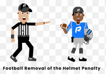 Football Removal Of The Helmet Penalty - Taunting Penalty Nfl Emoji,Kicking Legs Emojis