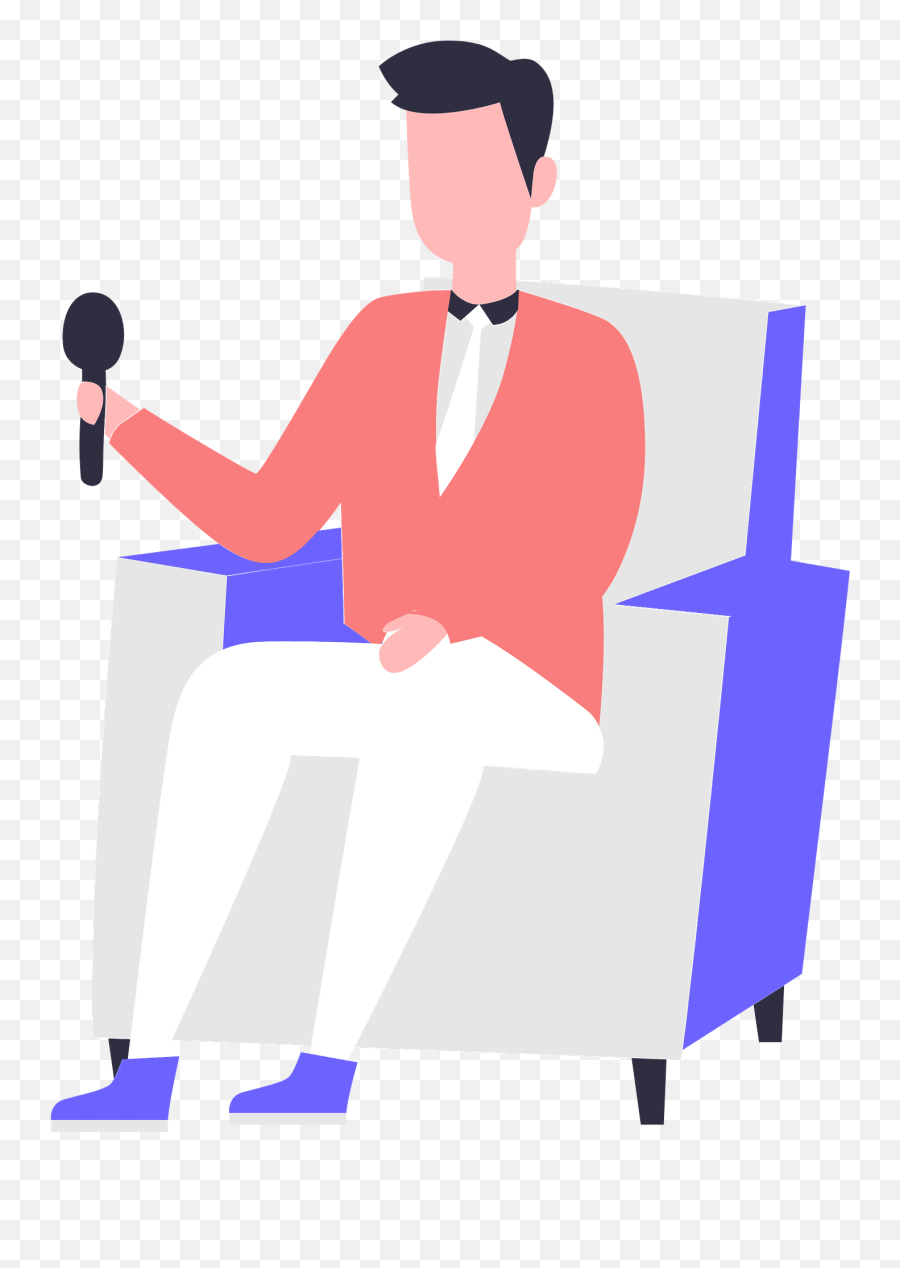 Man With A Microphone Clipart Free Download Transparent Emoji,Bat Speaker Emoji
