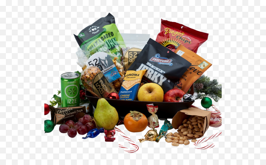 Medium Colorado Christmas Bounty Snack Basket Emoji,Christmas Food Emoji