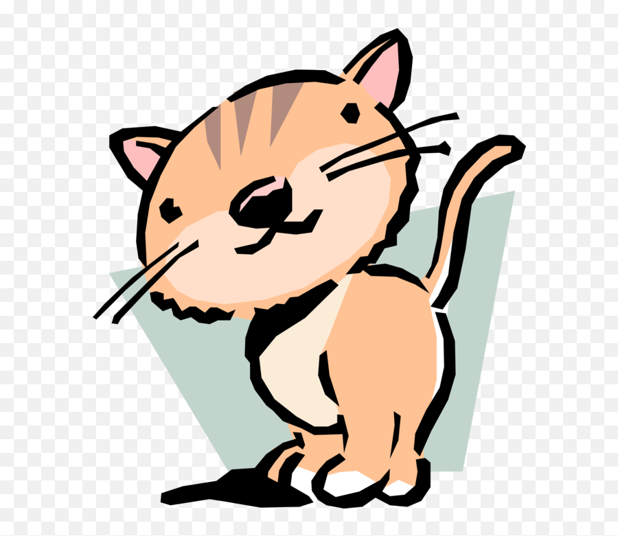 Cartoon Pet Cat - Vector Image Emoji,Neko Emoticon