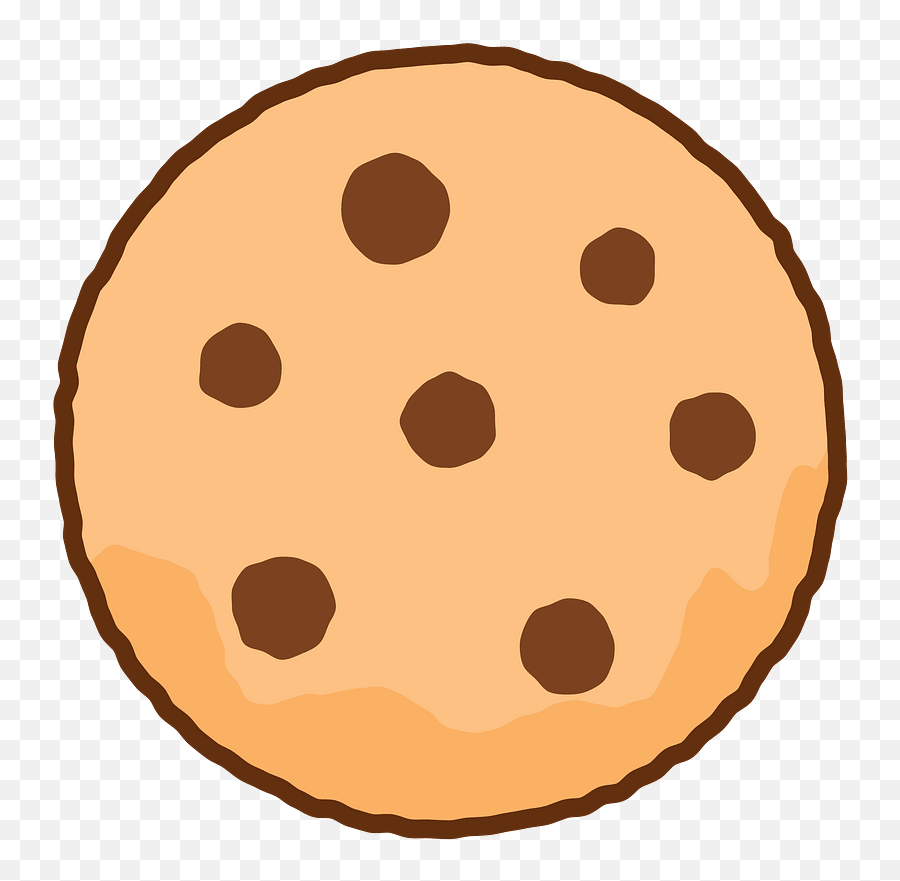 Chocolate Chip Cookie Clipart - Clipart Of Cookie Emoji,Chocolate Chip Emoji