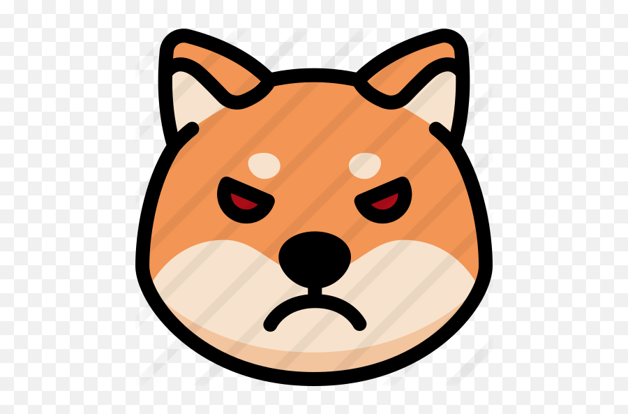 Angry Face - Free Animals Icons Emoji Angry Dog Hd Png,Angry Face Emoticons