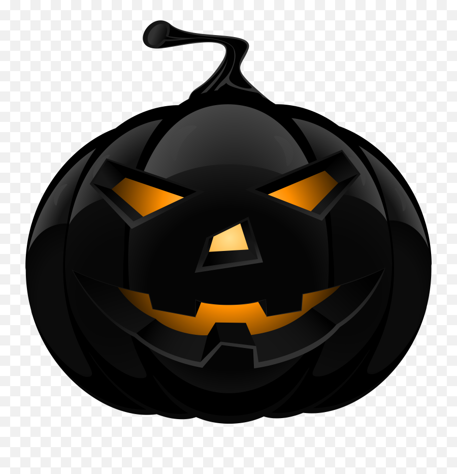 Black Pumpkin Lantern Png Clipart Image - Black Halloween Pumpkin Png Emoji,Emoji Pumpkin Decorating