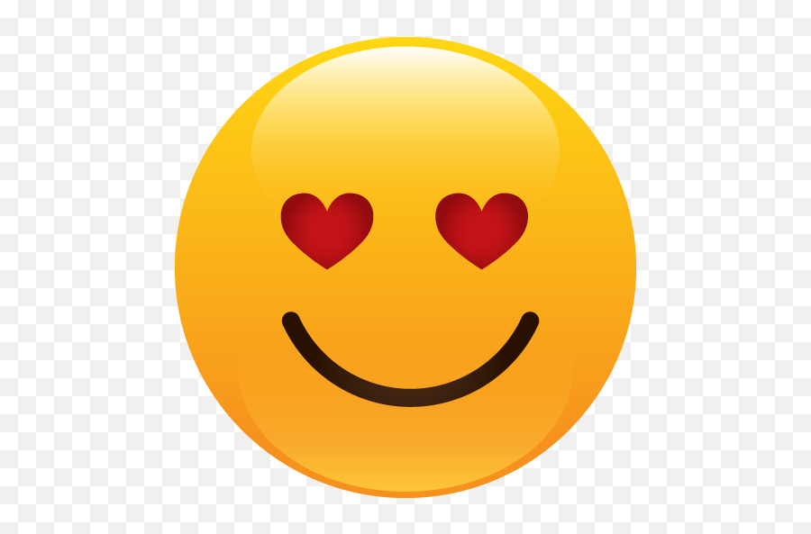 Emoticons Icon Myiconfinder - Happy Emoji,Heart Face Emoji