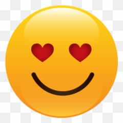 Emoticons Icon Myiconfinder - Happy Emoji,Heart Face Emoji