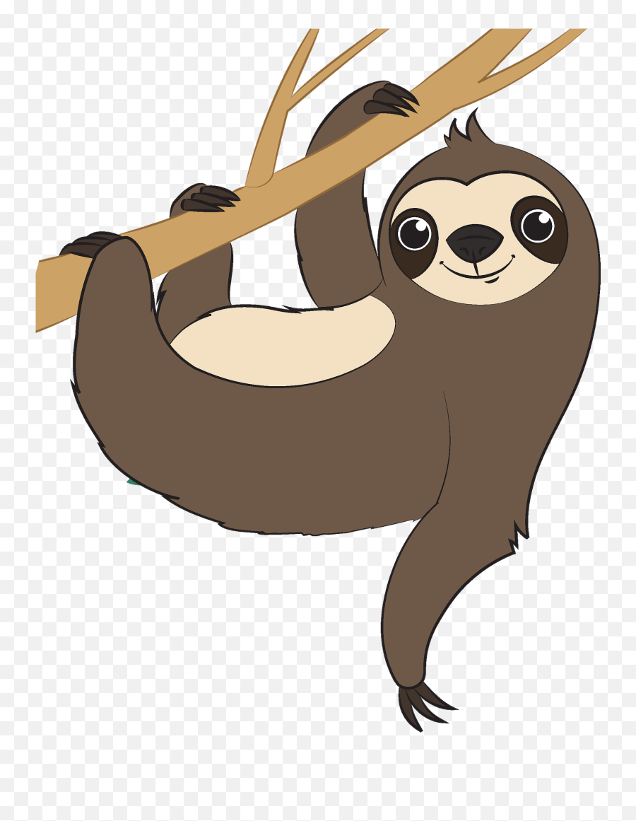 Sloth Clipart - Sloth Clipart Png Emoji,Is There A Sloth Emoji