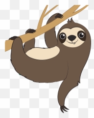 Sloth Clipart - Sloth Clipart Png Emoji,Is There A Sloth Emoji