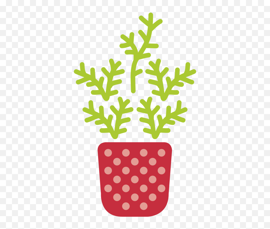 Flower Herb In Pot Free Svg File - Flowerpot Emoji,Potted Plant Emoji
