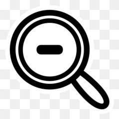 Emoticonline Artcoloring Book Png Clipart - Royalty Free Magnifying Glass Minus Icon Emoji,:s Emoticon