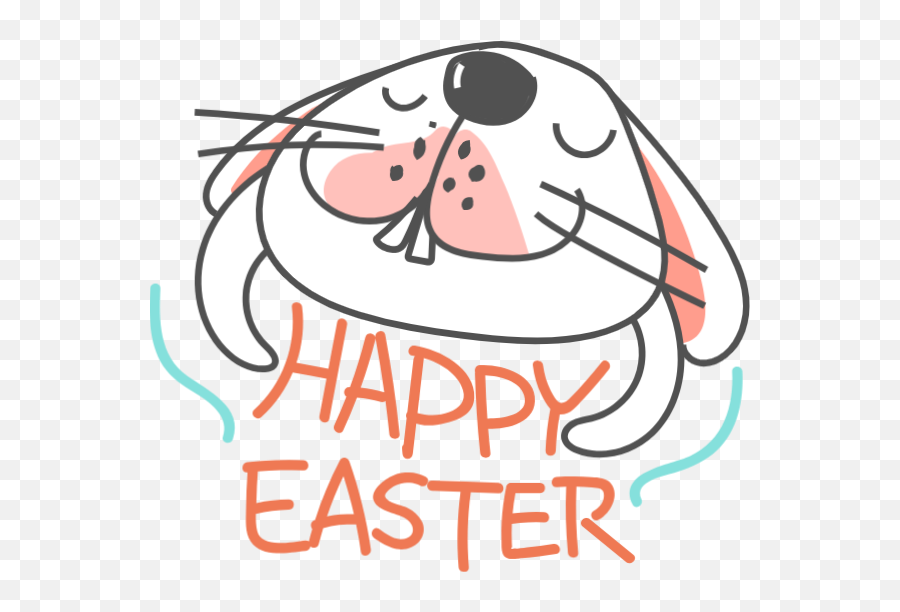 Rabbit Grass Animal Emoticons Vector - Happy Emoji,Easter Emoticons