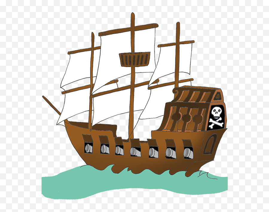 Pirate Ship Pirate Clip Art - Large Pirate Ship Clipart Emoji,Pirate Emoji