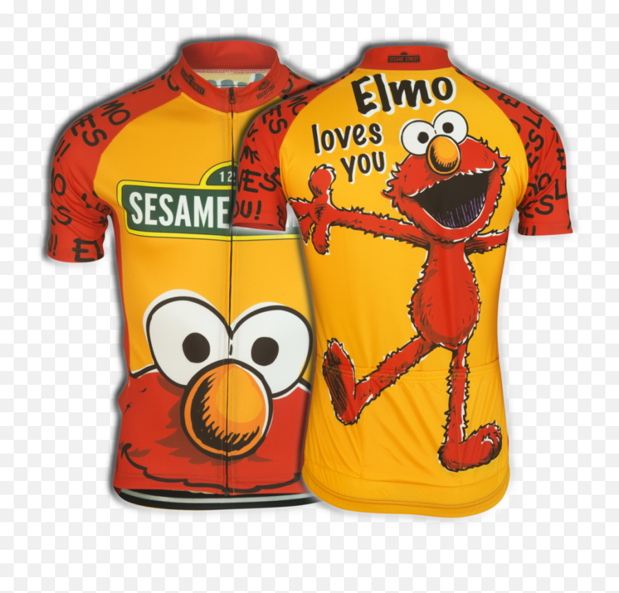 Elmo Cycling Jersey Menu0027s Cycling Jersey Men Cycling - Sesame Street Emoji,Swimming Running Biking Emoji Pop