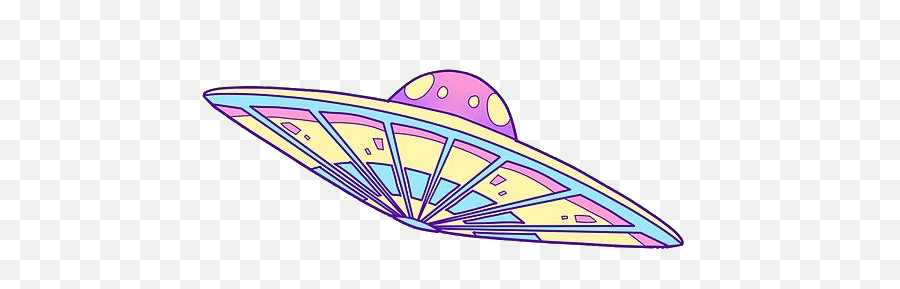 Ufo Psychedelic Alien Tumblr Sticker - Dot Emoji,Alien Emoji Background Tumblr