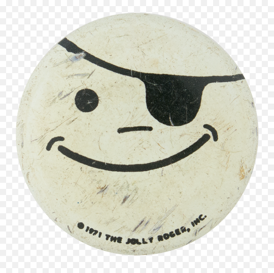 Pirate Smiley Busy Beaver Button Museum - Happy Emoji,How To Raise Hands Emoticon