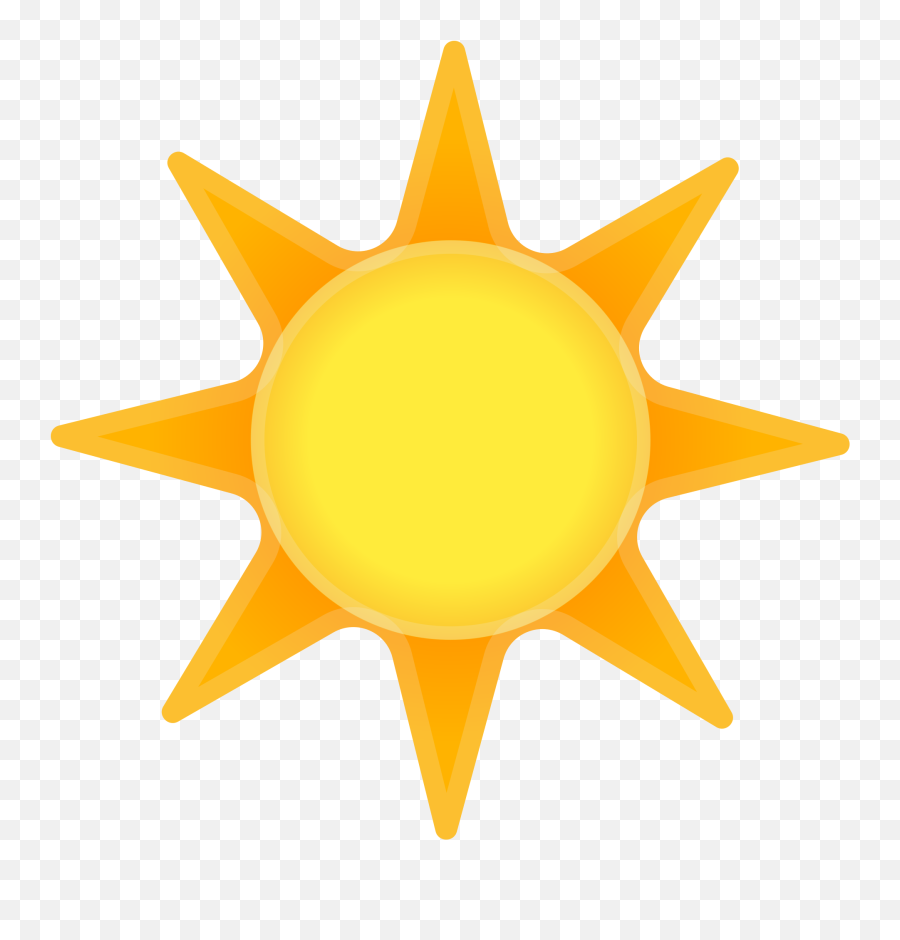Sun Icon - Clip Art Sun Emoji,Emoji 128 Pixels