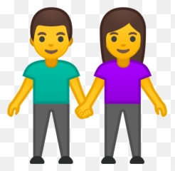 Man And Woman Holding Hands Icon - Girl And Boy Emoji,Female Emoji