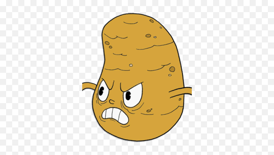 Moe Tato - Cuphead Root Pack Emoji,Weepy Character Emoticon