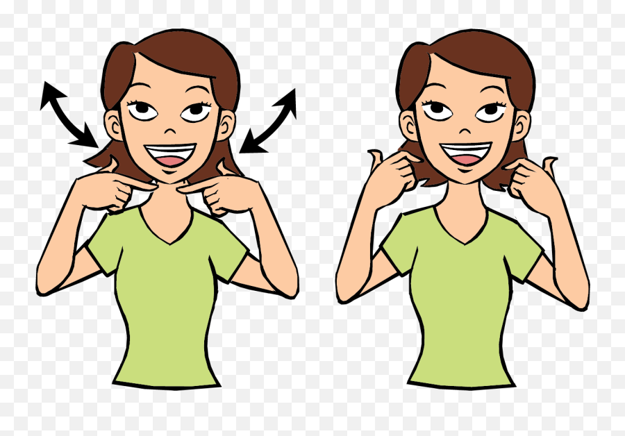 Laugh - Sign Language For Potty Emoji,Asl Emotions
