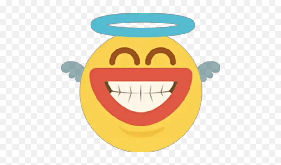 Emoji Crazy Stickers For Whatsapp - Happy,Television Smiley Emoticon