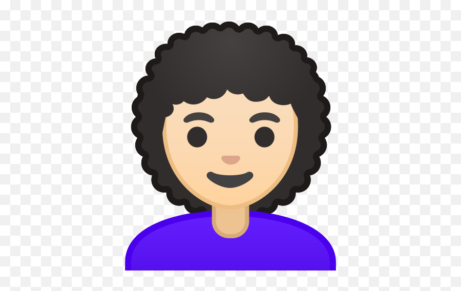 U200d Woman Light Skin Tone Curly Hair Emoji - Emoji Etudiant,Emotion 7.1.1