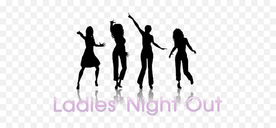 Ladies Night Out Silhouette - Transparent Ladies Night Clipart Emoji,Emojis For Facebook Covers 400x150 Pixels