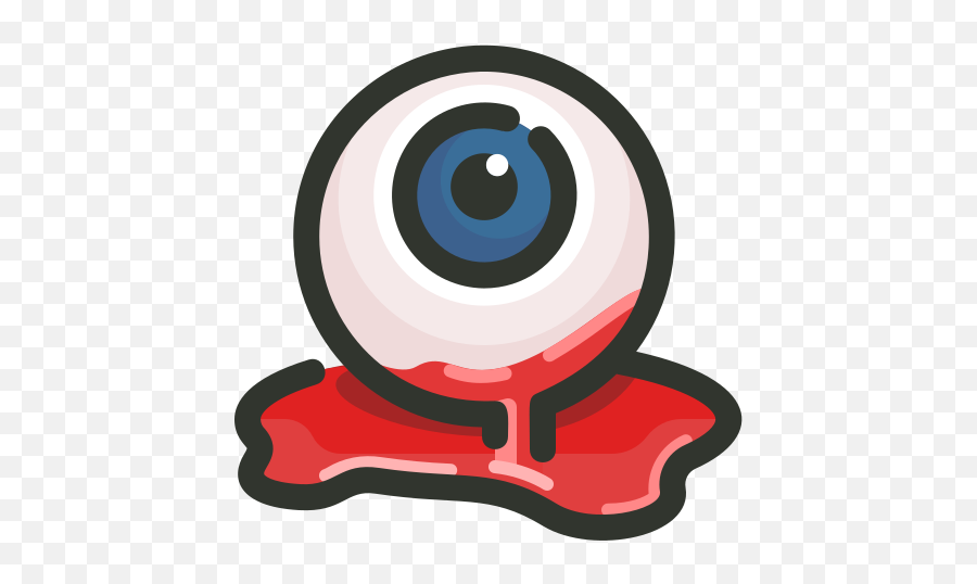 Bloody Eyeball Halloween Scary Free - Scary Icon Emoji,Scary Facebook Halloween Emoticons